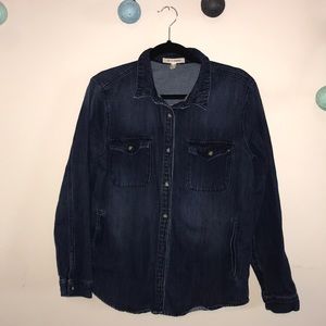 LIFE IN PROGRESS CHAMBRAY/DENIM SHIRT